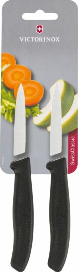 Victorinox V-6.76 03.B Swiss Classic zöldségvágó kés 8cm - Fekete Victorinox V-6.76 03.B Swiss Classic zöldségvágó kés 8cm - Fekete
