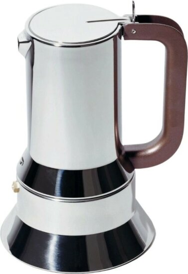 Alessi 9090/1 Mokka Espresso 1 személyes kotyogós kávéfőző 70ml - Ezüst