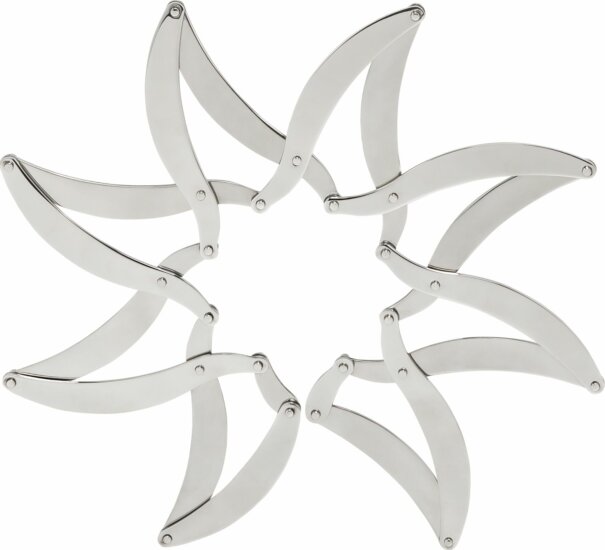 Alessi DUL01 Rozsdamentes Acél kinyitható Edényalátét 24 x 24 cm Alessi DUL01 Rozsdamentes Acél kinyitható Edényalátét 24 x 24 cm