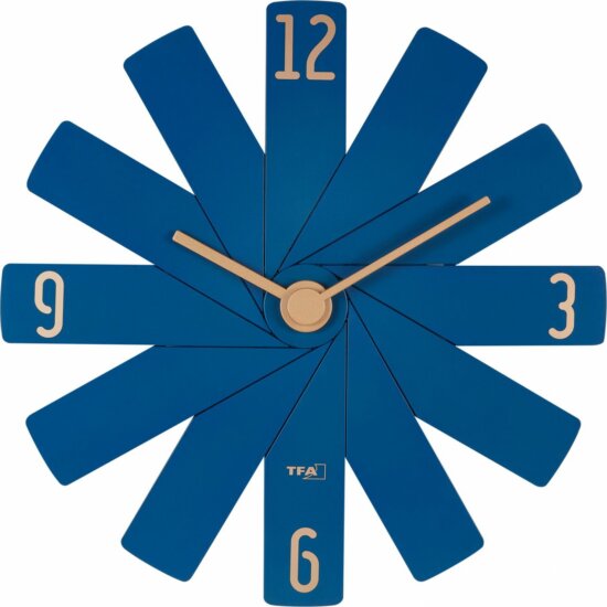 TFA 60 3020 06 Clock in the box Design Fali Óra 40cm - Kék