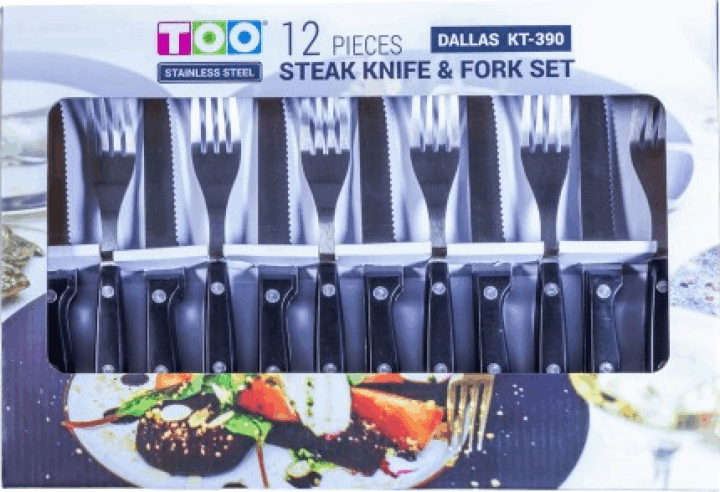 TOO KT-390 Dallas Evőeszköz szett (12 részes)