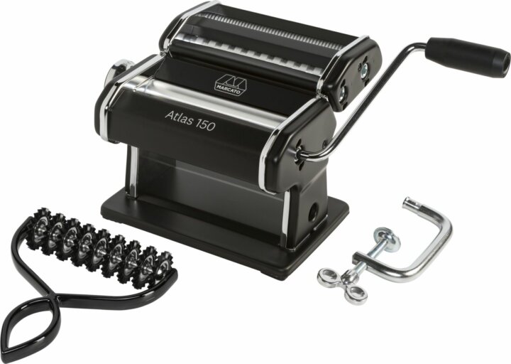 Marcato ATLAS 150 Tésztakészítő gép Tésztavágóval - Fekete Marcato ATLAS 150 Tésztakészítő gép Tésztavágóval - Fekete