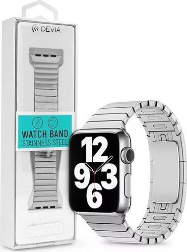 Devia ST325137 Apple Watch S4/S5/S6/S7/S8/S9/SE/Ultra Okosóra Fém Szíj 42/44/45/49mm - Ezüst Devia ST325137 Apple Watch S4/S5/S6/S7/S8/S9/SE/Ultra Okosóra Fém Szíj 42/44/45/49mm - Ezüst