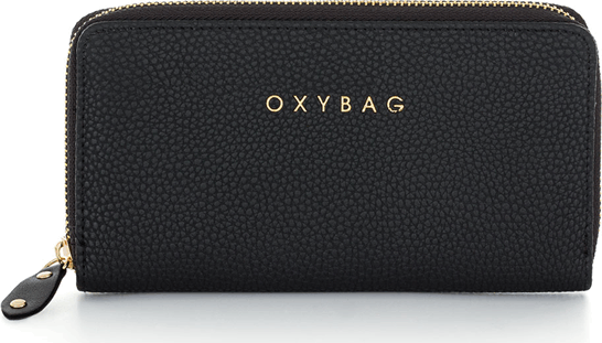 Oxybag Leather Mony L Pénztárca - Fekete