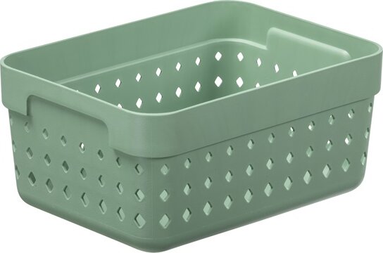 Iris Seoul Műanyag Tárolókosár 1,25L - Zöld Iris Seoul Műanyag Tárolókosár 1,25L - Zöld