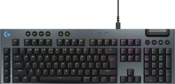 Logitech G915 X Corded Vezetékes Billentyűzet - Angol (US) - Fekete