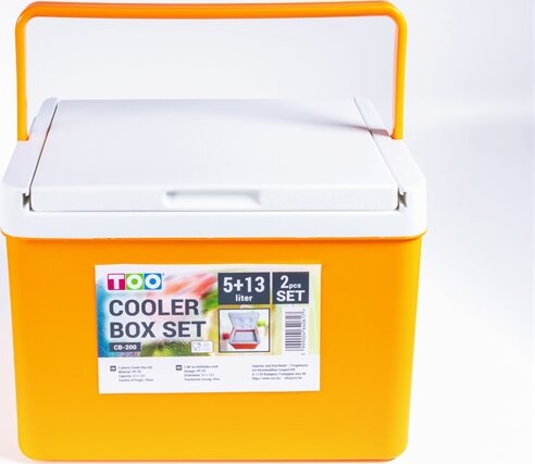 TOO CB-200 Hordozható hűtőláda 5L és 13L szett - Narancssárga