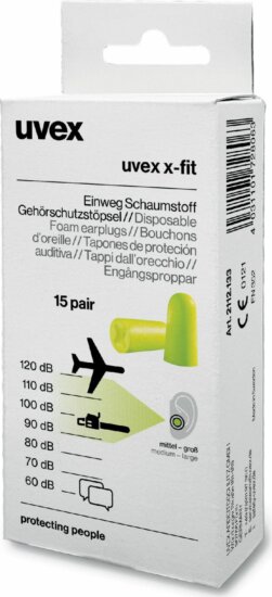 Uvex X-fit Minibox Munkavédelmi Füldugó - 15 Pár