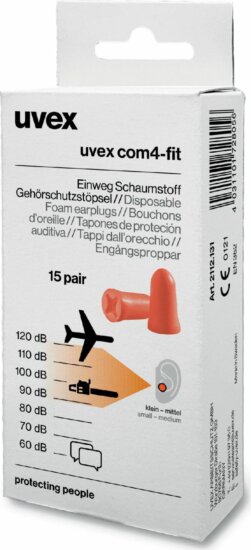 Uvex com4-fit Minibox Munkavédelmi Füldugó - 15 Pár