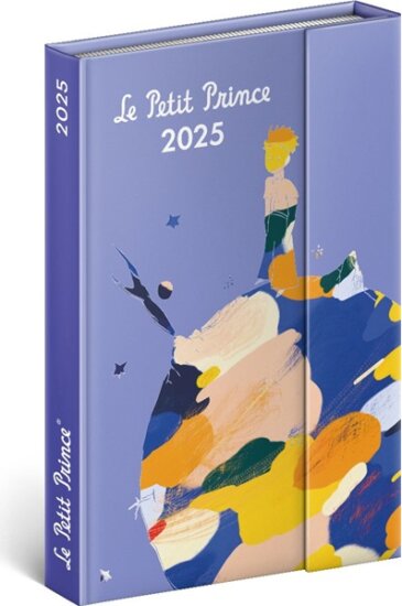 Realsystem B6 2025 Mágneses zsebnaptár - Le Petit Prince Planet (Kék)
