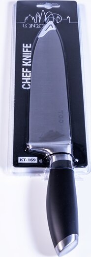 TOO KT-169 London Acél szakácskés 20cm - Fekete