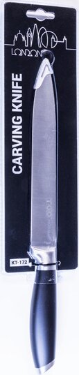 TOO KT-172 London Acél Szeletelő kés 20cm - Fekete