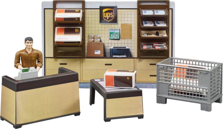 bruder 62250 UPS logisztikai központ készlet játékfigura bruder 62250 UPS logisztikai központ készlet játékfigura