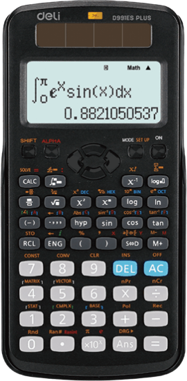 Deli Ultimate D991ES PLUS 417 Tudományos Számológép - Fekete