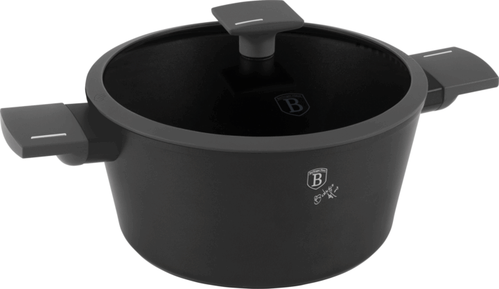 Berlinger Haus BH/8131 Antracit Collection Lábas Fedővel 24cm - Fekete Berlinger Haus BH/8131 Antracit Collection Lábas Fedővel 24cm - Fekete