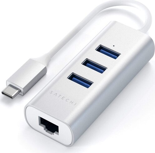 Satechi ST-TC2N1USB31AS Aluminium Type-C Dokkoló - Ezüst Satechi ST-TC2N1USB31AS Aluminium Type-C Dokkoló - Ezüst