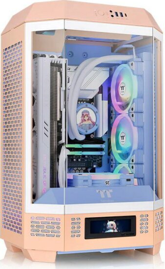 Thermaltake The Tower 300 Számítógépház Opcionális LCD kijelzővel - Barack