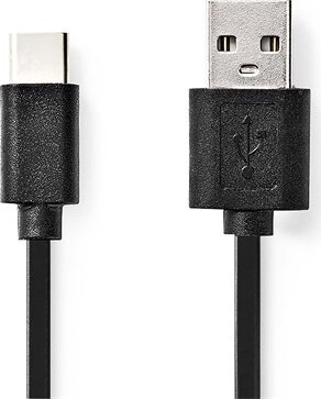 Nedis CCGL60600BK10 USB-A apa - USB-C apa 2.0 Adat és töltő kábel - Fekete (1m)