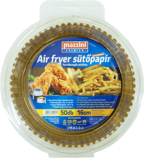 MAZZINI 103055 Premium Air Fryer kerek Sütőpapír - 16 cm - 50 db MAZZINI 103055 Premium Air Fryer kerek Sütőpapír - 16 cm - 50 db