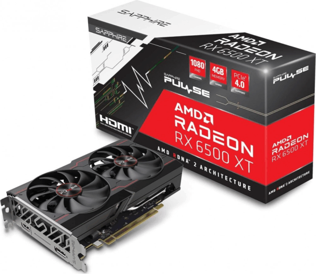 Sapphire Radeon RX 6500 XT 4GB GDDR6 Pulse Gaming OC Videókártya