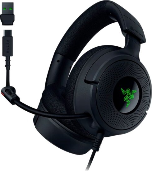 Razer Kraken V4 X RGB Gaming USB Headset - Fekete Razer Kraken V4 X RGB Gaming USB Headset - Fekete