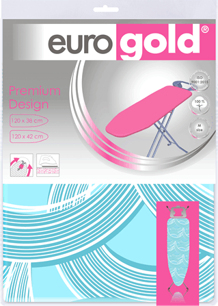 Eurogold Basic Vasalódeszka huzat (120x38cm - 120x42cm) - Rózsaszín