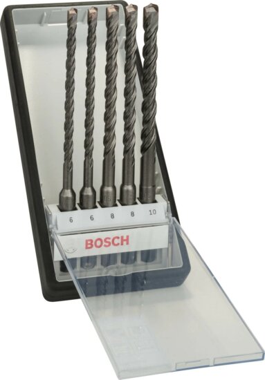 Bosch Ø 6 - 10 mm SDS Plus-5 Beton Fúrószár készlet (5db/csomag) Bosch Ø 6 - 10 mm SDS Plus-5 Beton Fúrószár készlet (5db/csomag)