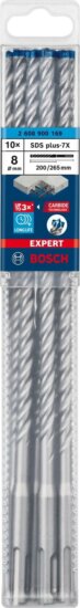 Bosch Ø 8,0 x 200/265mm Expert SDS Plus-7X Beton fúrószár 10db