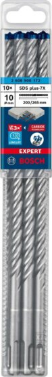 Bosch Ø 10 x 200/265mm Expert SDS Plus-7X Beton fúrószár 10db