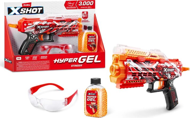Zuru XSHOT HyperGEL Stinger zselégolyó lövő fegyver + 3000 zselégolyó Zuru XSHOT HyperGEL Stinger zselégolyó lövő fegyver + 3000 zselégolyó