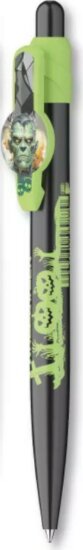 ICO Nyomógombos Golyóstoll 0,8 mm Halloween Dekorációval - Zöld/Fekete ICO Nyomógombos Golyóstoll 0,8 mm Halloween Dekorációval - Zöld/Fekete