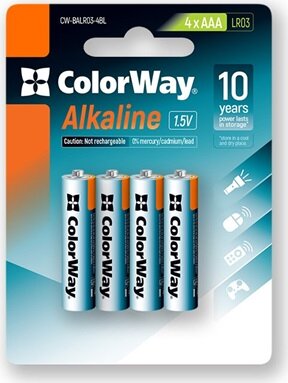 Colorway CW-BALR03-4BL Alkáli ceruzaelem AAA (4db/csomag)