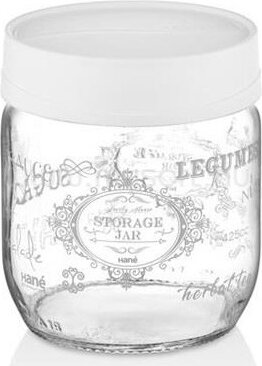 Iris HN-1409 Retro Üveg fűszertartó 425ml - Fehér Iris HN-1409 Retro Üveg fűszertartó 425ml - Fehér