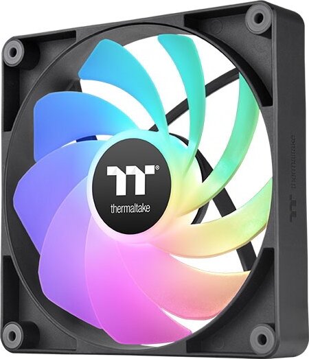 Thermaltake CT120 Reverse ARGB 120mm PWM Rendszerhűtő ventilátor 2db - Fekete Thermaltake CT120 Reverse ARGB 120mm PWM Rendszerhűtő ventilátor 2db - Fekete