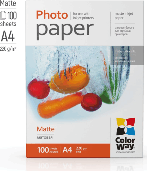 Colorway A4 Matt fotópapír 220g/m2 (100 db/csomag)