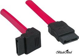 BlackBird BH1267 SATA kábel 1.0m (SATA apa - 90° SATA apa)