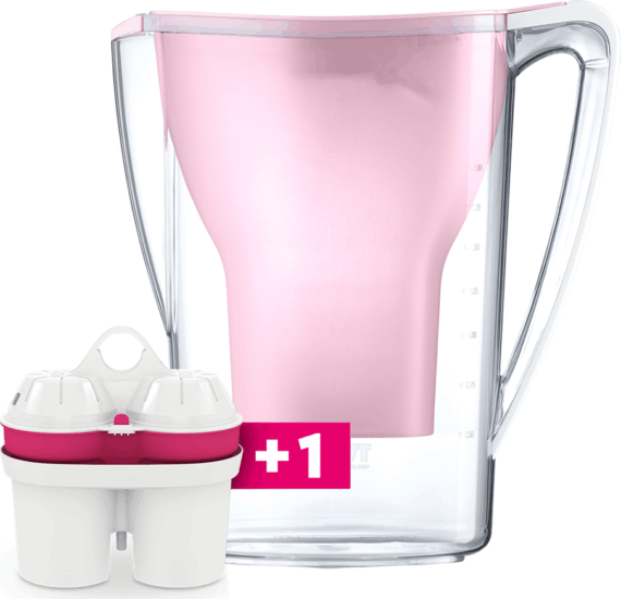 BWT Aqualizer Home Vízszűrő kancsó 2,7L - Rózsaszín + 1db szűrő