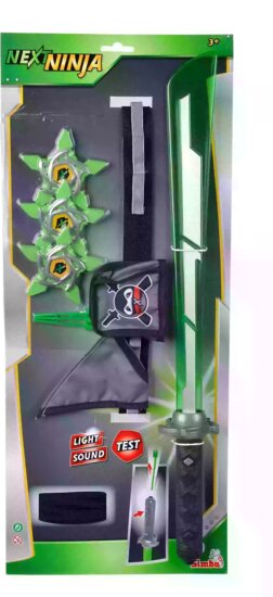 Simba 108041140 9 darabos Ninja jelmez - Zöld/Fekete Simba 108041140 9 darabos Ninja jelmez - Zöld/Fekete