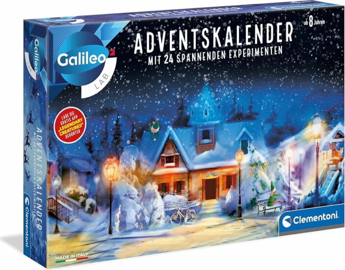 Clementoni 59404 Galileo Kísérletező Tudományos készlet Adventi Naptár - Német nyelvű