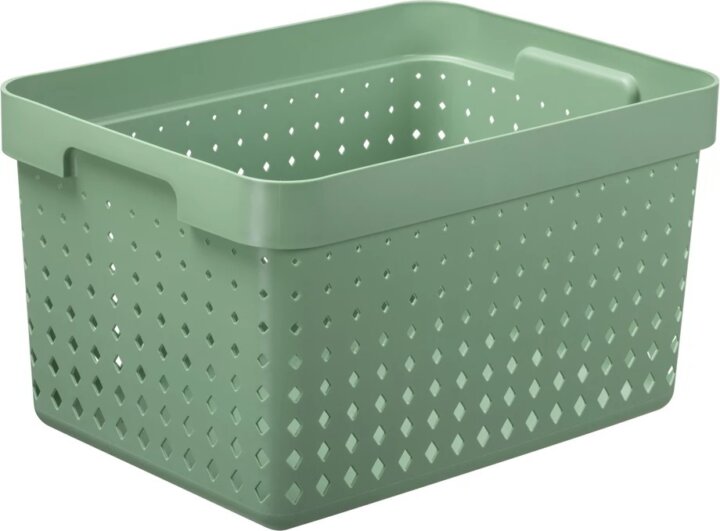 Iris Seoul Műanyag Tárolókosár 17,6L - Zöld