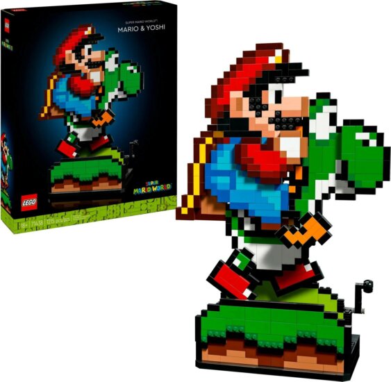 LEGO® Super Mario World: 71438 - Mario & Yoshi dekoráció mozgó részekkel LEGO® Super Mario World: 71438 - Mario & Yoshi dekoráció mozgó részekkel