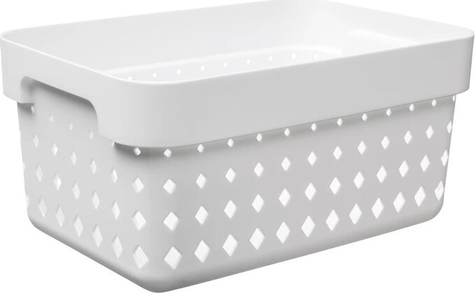 Iris Seoul Műanyag Tárolókosár 4.8L - Fehér