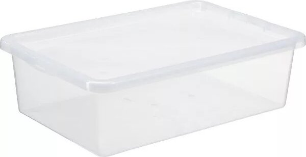 Iris Basic Box Műanyag Tárolódoboz tetővel 30L - Átlátszó Iris Basic Box Műanyag Tárolódoboz tetővel 30L - Átlátszó