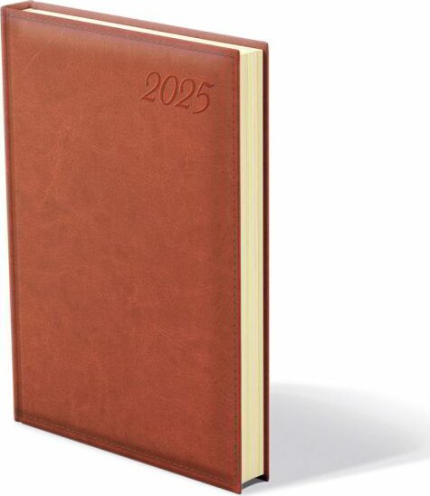 Kalendart Image A5 2025 Napi beosztású határidőnapló - Vörösesbarna