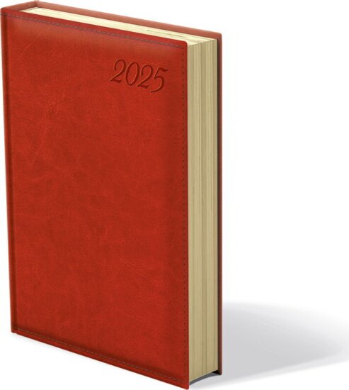Kalendart Image B5 2025 Napi beosztású határidőnapló - Piros