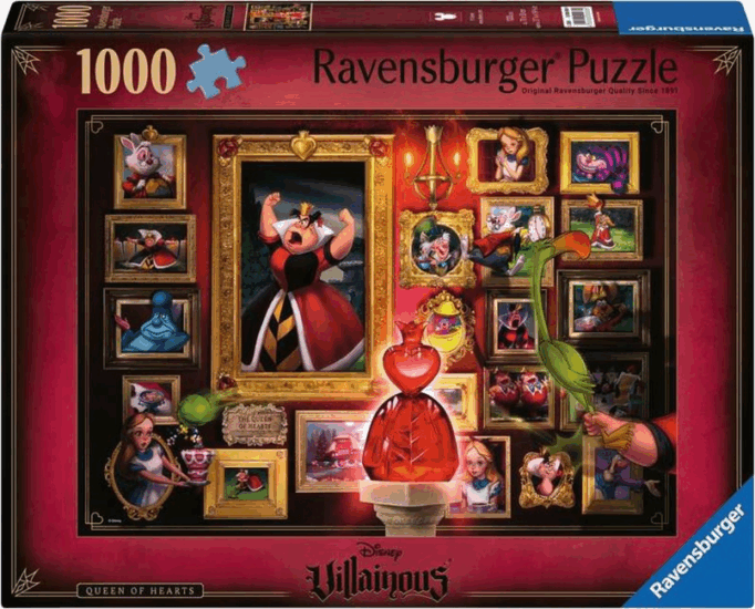 Ravensburger Disney gonosztevők - A szívkirálynő 1000 darabos puzzle Ravensburger Disney gonosztevők - A szívkirálynő 1000 darabos puzzle