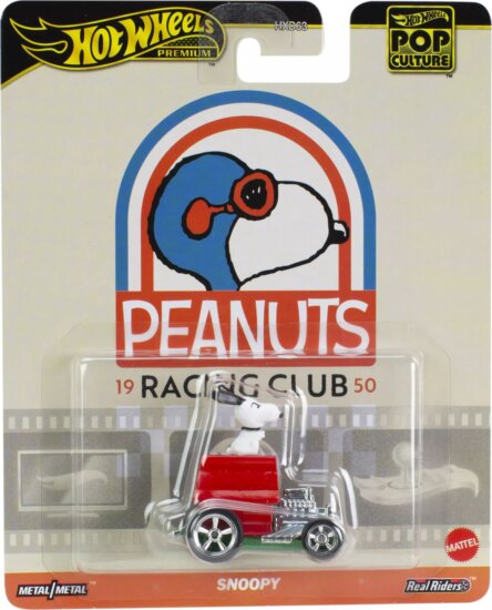 Mattel Hot Wheels Pop Culture - Peanuts Racing Club Snoopy Fém kisautó