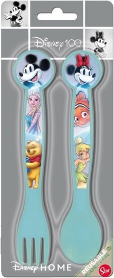 Iris Disney Műanyag gyerek evőeszköz 2 darabos szett - Türkiz Iris Disney Műanyag gyerek evőeszköz 2 darabos szett - Türkiz