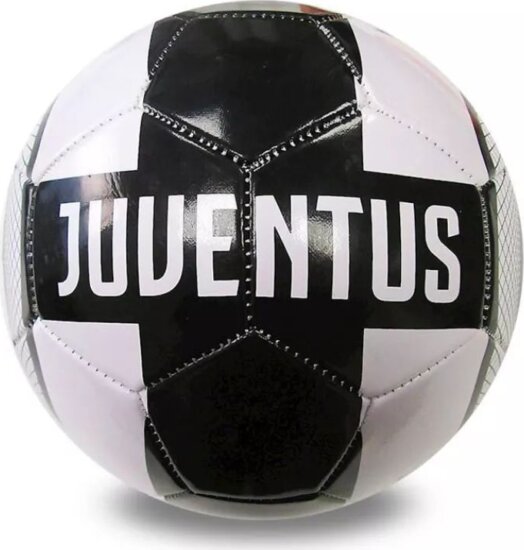 FC Juventus Focilabda címerrel 22cm - Fekete/Fehér