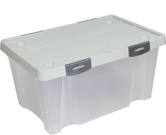 Flair Uni-box 600 Műanyag Tárolódoboz 45L - Világosszürke